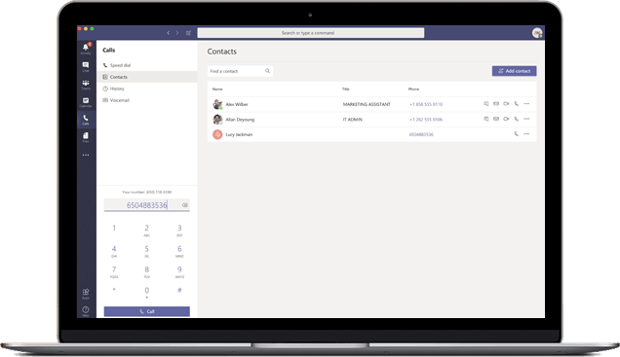 Microsoft Teams Interface