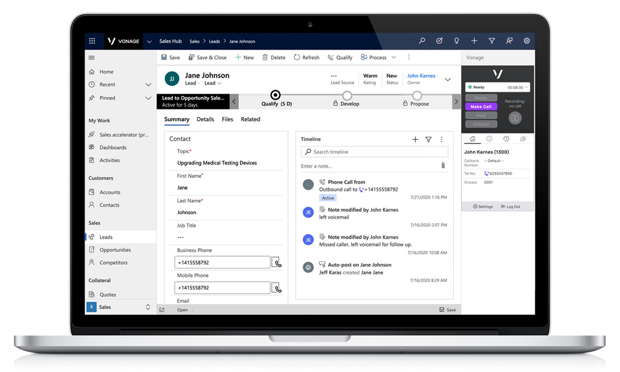 고객 만족도 Microsoft Dynamics 365 Sales Hub