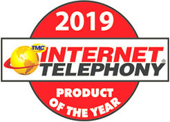TMC Internet Telephony award logo 2019 올해의 인터넷 전화통신 제품 로고